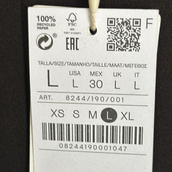 STRADIVARIUS | Black | CUT-OUT DRESS WITH STRAPS - Picture 8 of 8